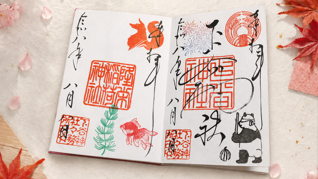 Limited-edition goshuin from Shitaya Shrine in Tokyo
